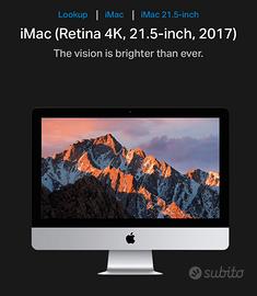 Apple iMac Retina 4K, 21.5 pollici