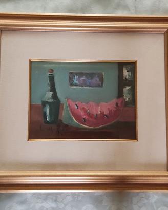 Quadro DI MAGGIO Delio Olio su Tela con Cornice