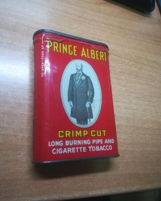 Prince Albert crimp cut scatola latta tabacco 