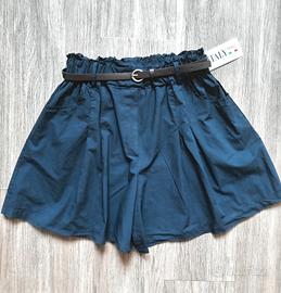 Pantaloncini blu  cotone donna. New Fashion. S/M