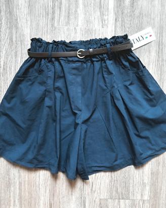 Pantaloncini blu  cotone donna. New Fashion. S/M