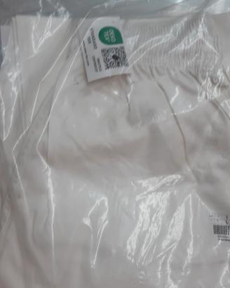 coppia pantaloni da lavoro bianchi