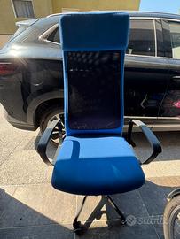 Sedia ufficio ikea con poggiatesta
