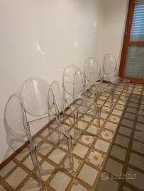 4 sedie Kartell Victoria Ghost