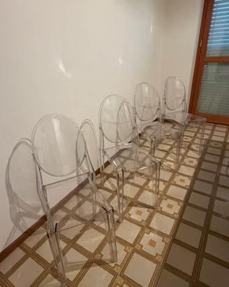 4 sedie Kartell Victoria Ghost
