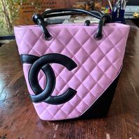 Chanel borsa Cambon in pelle rosa