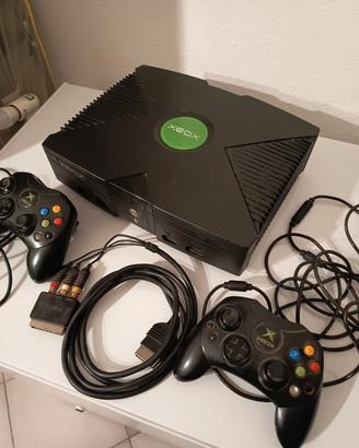 X-box classic  console completa di giochi