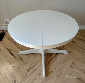 Tavolo rotondo bianco apribile IKEA