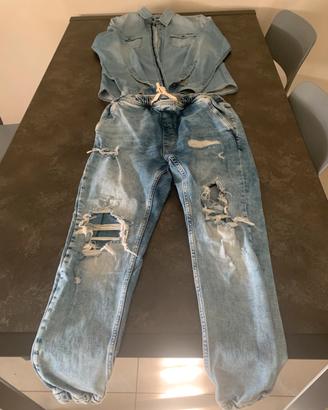 Camicia e Jeans Denim azzurri