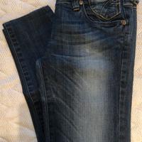 Jeans skinny dal lavaggio blu vita bassa  tgXS/S