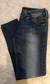 Jeans skinny dal lavaggio blu vita bassa  tgXS/S