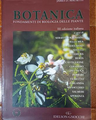 Botanica fondamenti  Idelson-Gnocchi