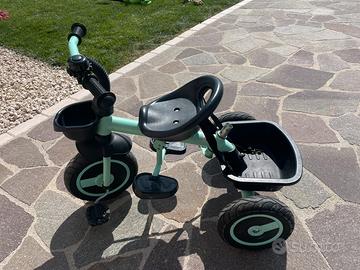 Triciclo bici bambini verde aqua marchio fascol
