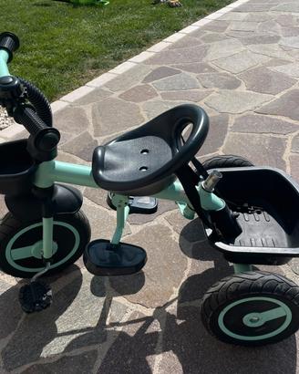 Triciclo bici bambini verde aqua marchio fascol