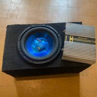 Subwoofer boss e amplificatore