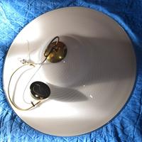 Lampadario in vetro vintage a disco