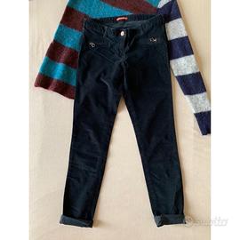 Pantaloni Scotch R'Belle in velluto 12anni