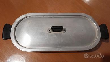 Pesciera - pentola per pesce in alluminio mis.30