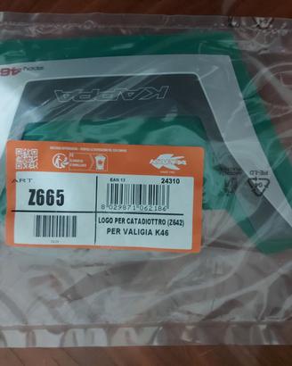 Kappa Z665 Logo adesivo per catadiottro baule K46