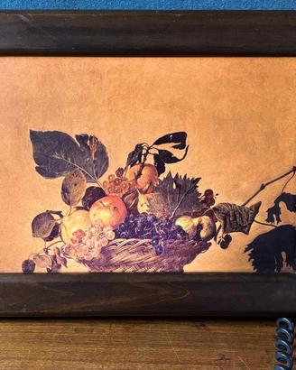 Quadro Canestra di frutta di Caravaggio luminosa