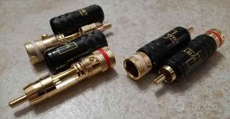 connettori WBT a serraggio. 4 pezzi  			