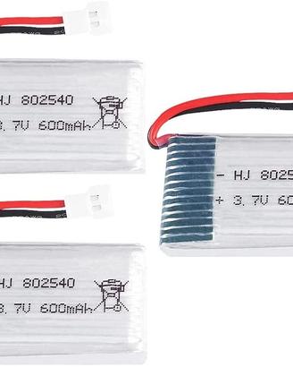 Set 3 Batterie LiPo 3.7V 600mAh per Syma X5 RC