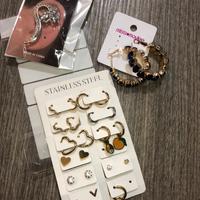 Lotto 12 paia di orecchini misti