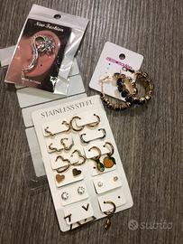 Lotto 12 paia di orecchini misti