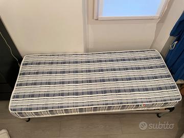 Materasso  + rete e Topper memory  singolo