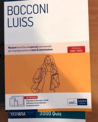 Libri test d’ammissione LUISS/Bocconi