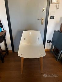 2 Sedie Skitsch design moderno legno e plastica