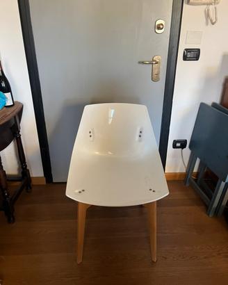 2 Sedie Skitsch design moderno legno e plastica