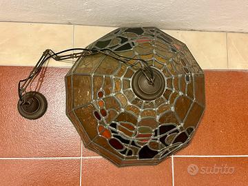 Lampadario cupola stile Tiffany anni ‘70