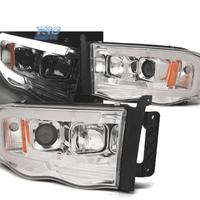 FARI PER DODGE RAM 02-06 CON TUBO LED CROMATO