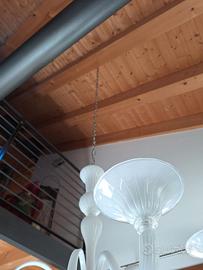 Lampadario veneziano bianco