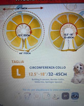 COLLARE DI PROTEZIONE PER CANI