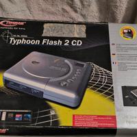Masterizzatore CD Esterno Typhoon Flash 2 CD 