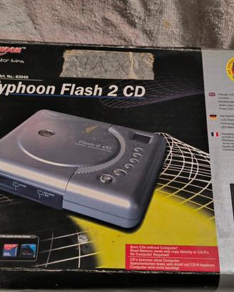 Masterizzatore CD Esterno Typhoon Flash 2 CD 