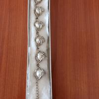 Braccialetto d'argento con perle