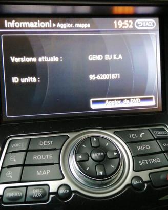 Nissan infiniti xanavi x9 mappe navigatore