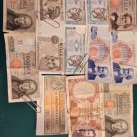 Banconote in lire e 500 lire argento