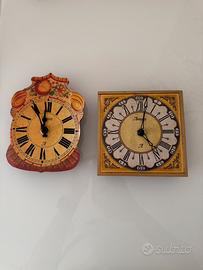 2 mini orologi decorativi in stile vintage