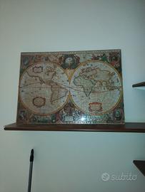 puzzle 1000 pz  Old Map con cornice 