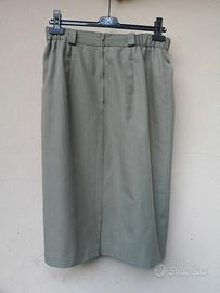 Gonna a tubino vintage midi longuette - Verde