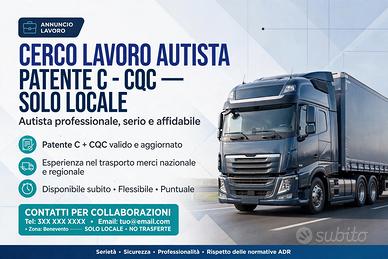 Autista patente c cqc
