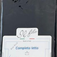 Completo letto  singolo nero