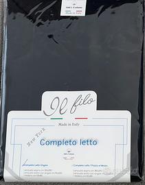 Completo letto  singolo nero