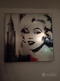 Quadro foto Marilyn 60x60