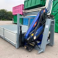 CONTAINER SCARRABILE NUOVO A PIANALE CON GRU