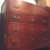 Antico comò top marmo alto un metro